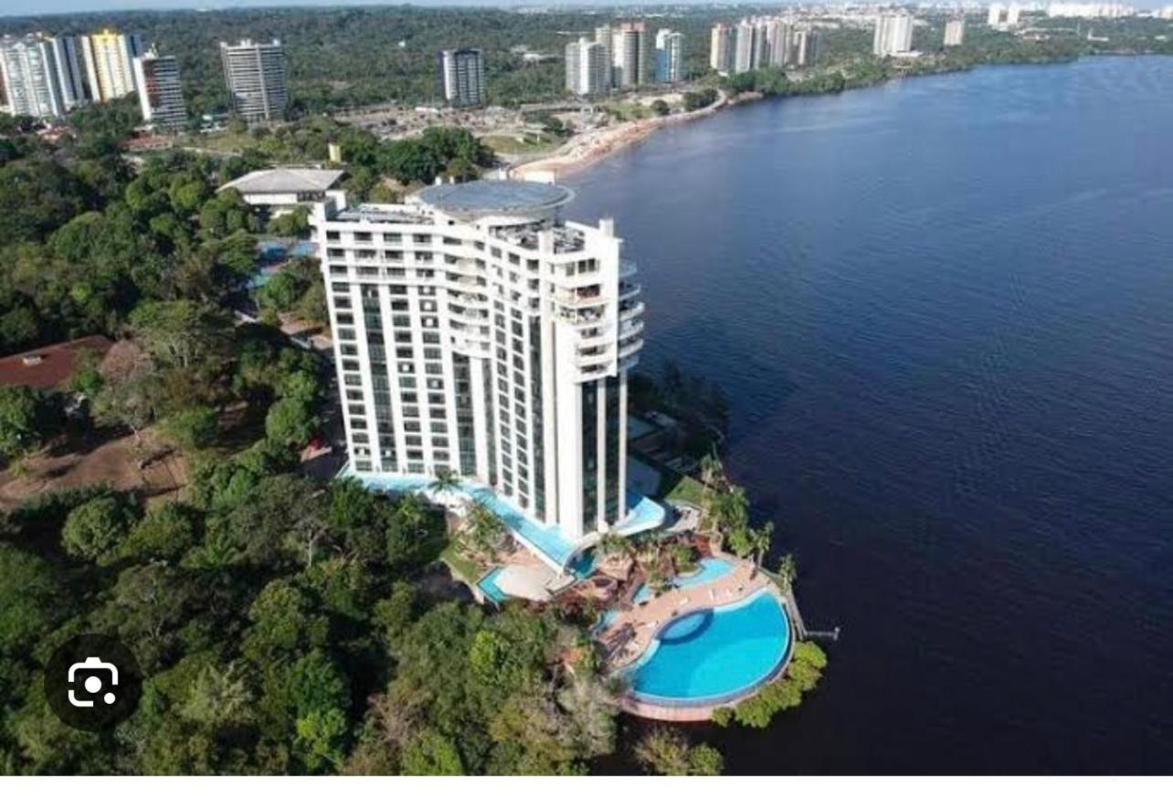 Flat No Condominio Do Edificio Tropical Executive E Residence Com Vista Para O Rio Manaos Extérieur photo